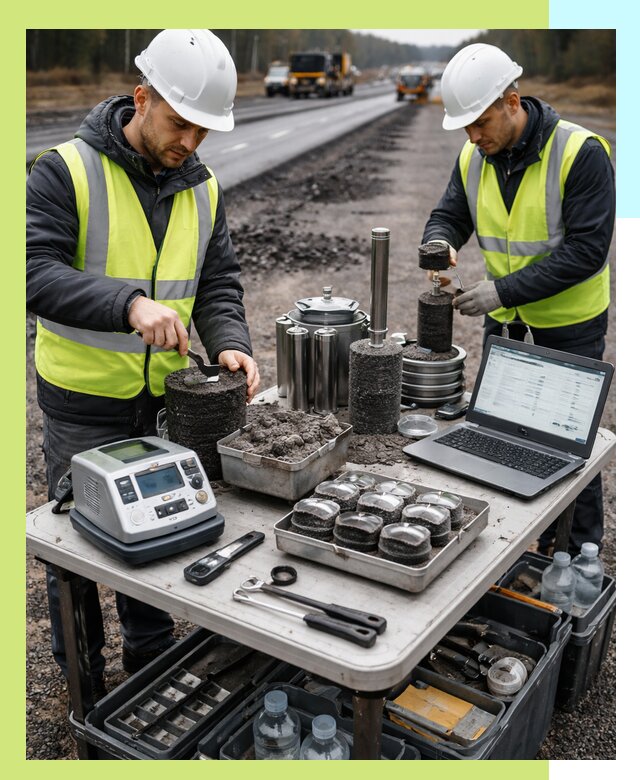 Сертификация асфальта: испытания и подтверждение в Тихорецке