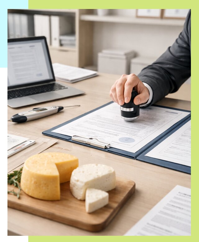 Сертификация сыров в Тихорецке от 15461 р | Сертификат на сыр Алешин-Тхр