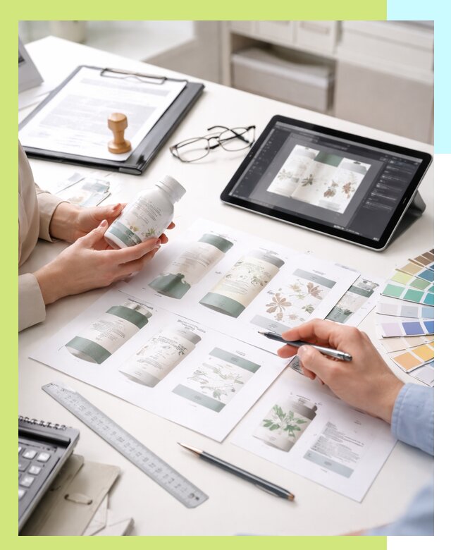 Профессиональная разработка дизайна и текста этикетки продукции в Тихорецке