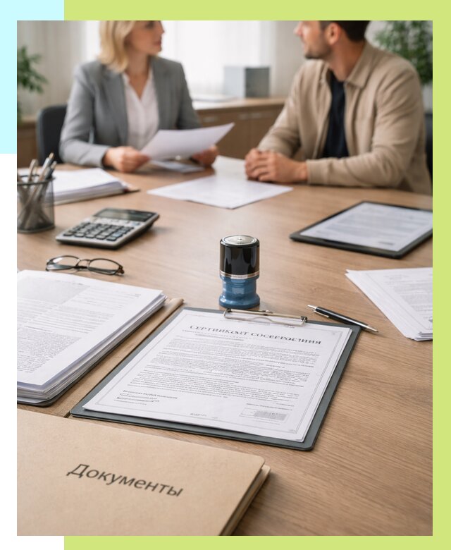 Сертификат соответствия на продукцию в Тихорецке от 15461 р.|Алешин-Тхр