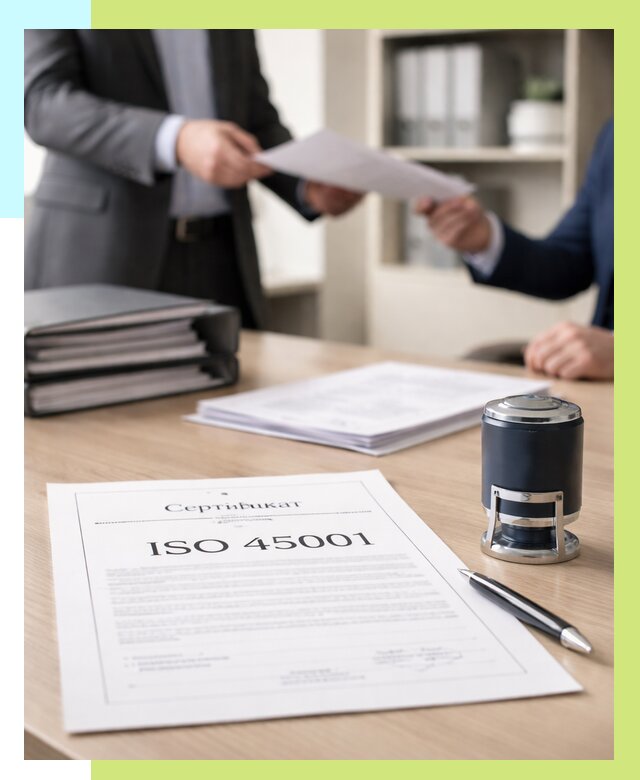 Сертификат ISO 45001 в Тихорецке под ключ от 46382 р. | Алешин-Тхр