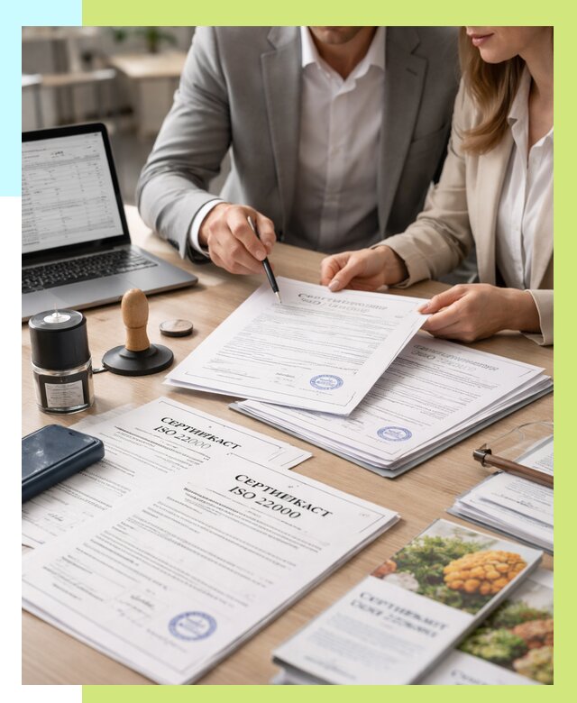 Сертификат ISO 22000 в Тихорецке от 41228 р. под ключ | Алешин-Тхр